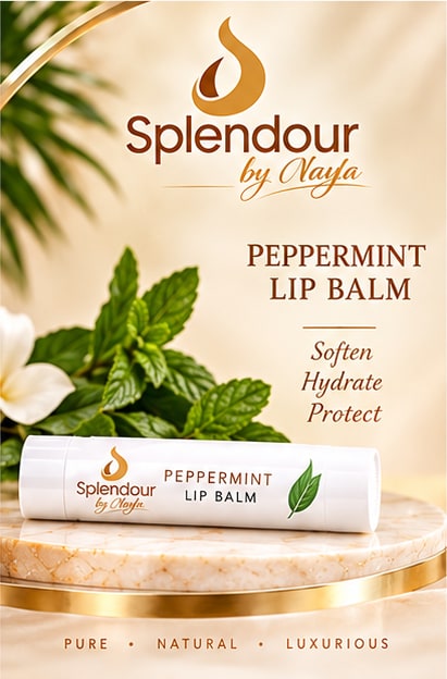 Splendour By NaYa Peppermint Chapstick lip balm tube