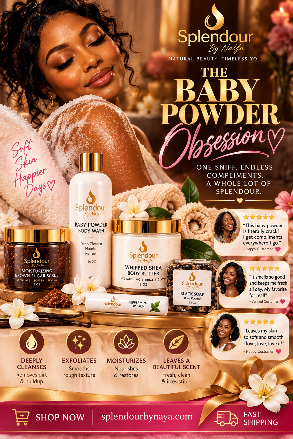 Baby Powder body care collection from Splendour By NaYa