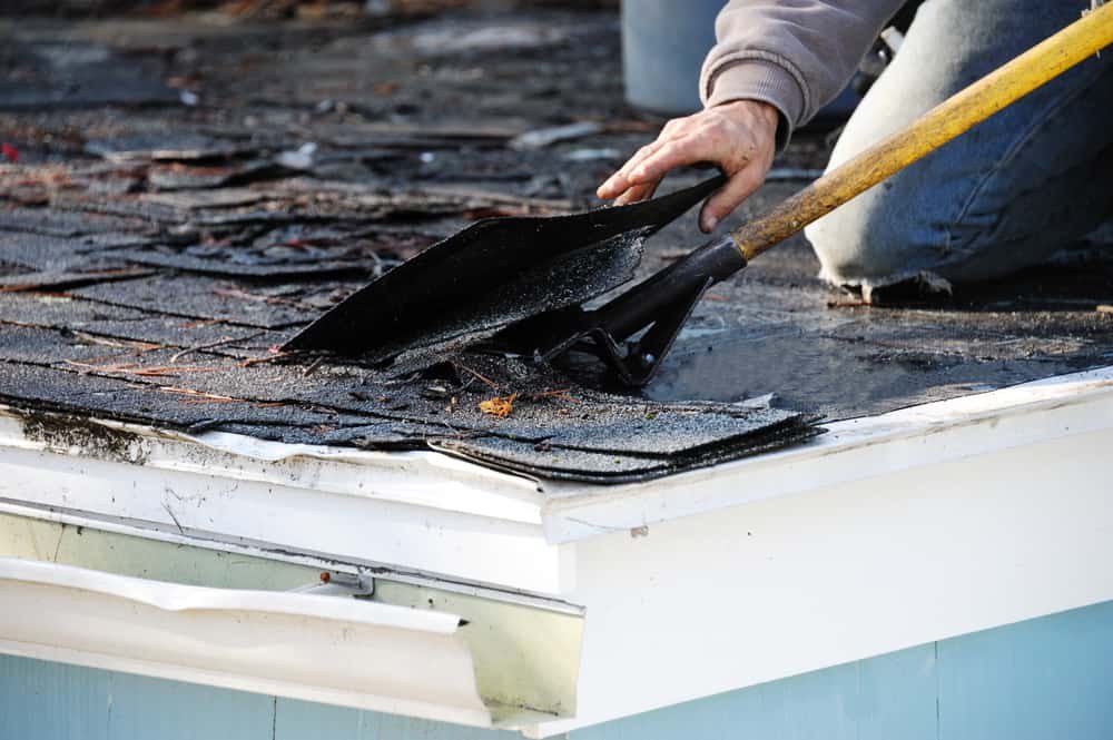 Roofing Tear-Off Shovel — Fiberglass Handle