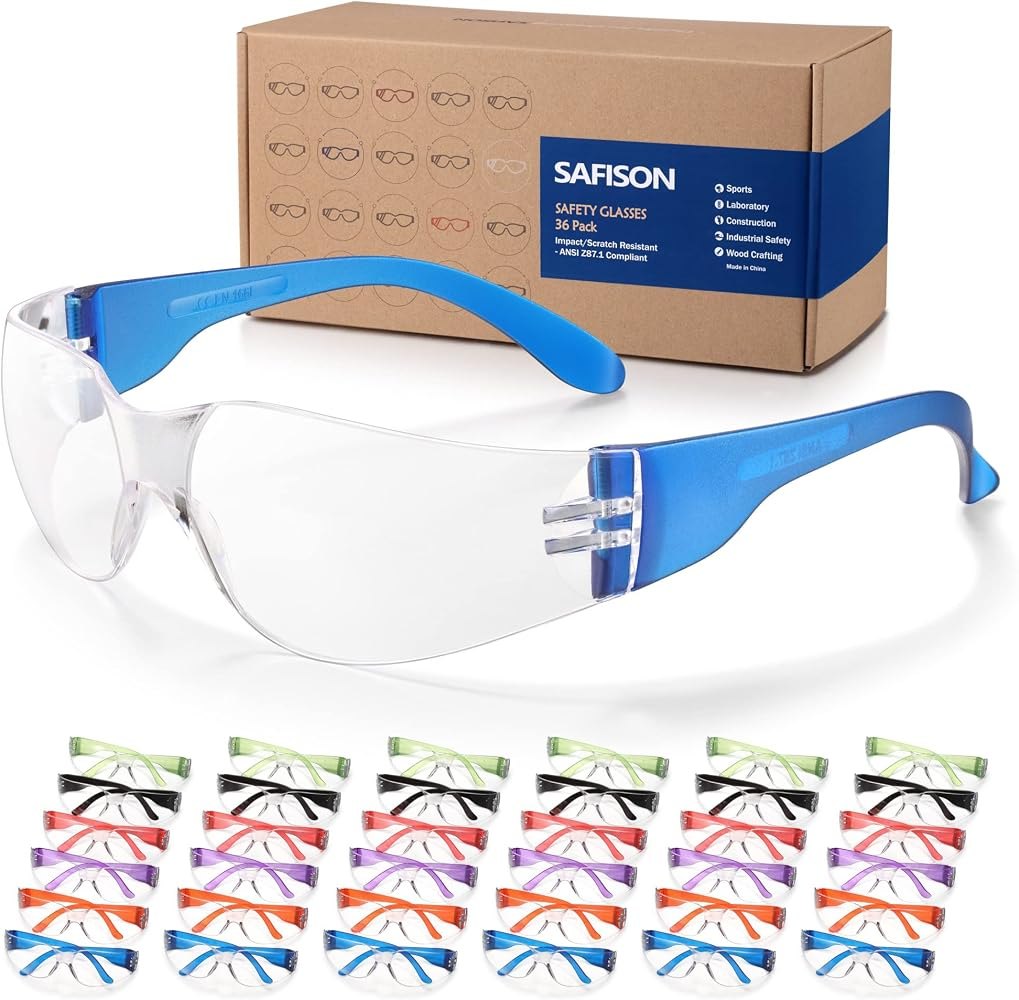 Safety Glasses — Anti-Fog, 12 Pack