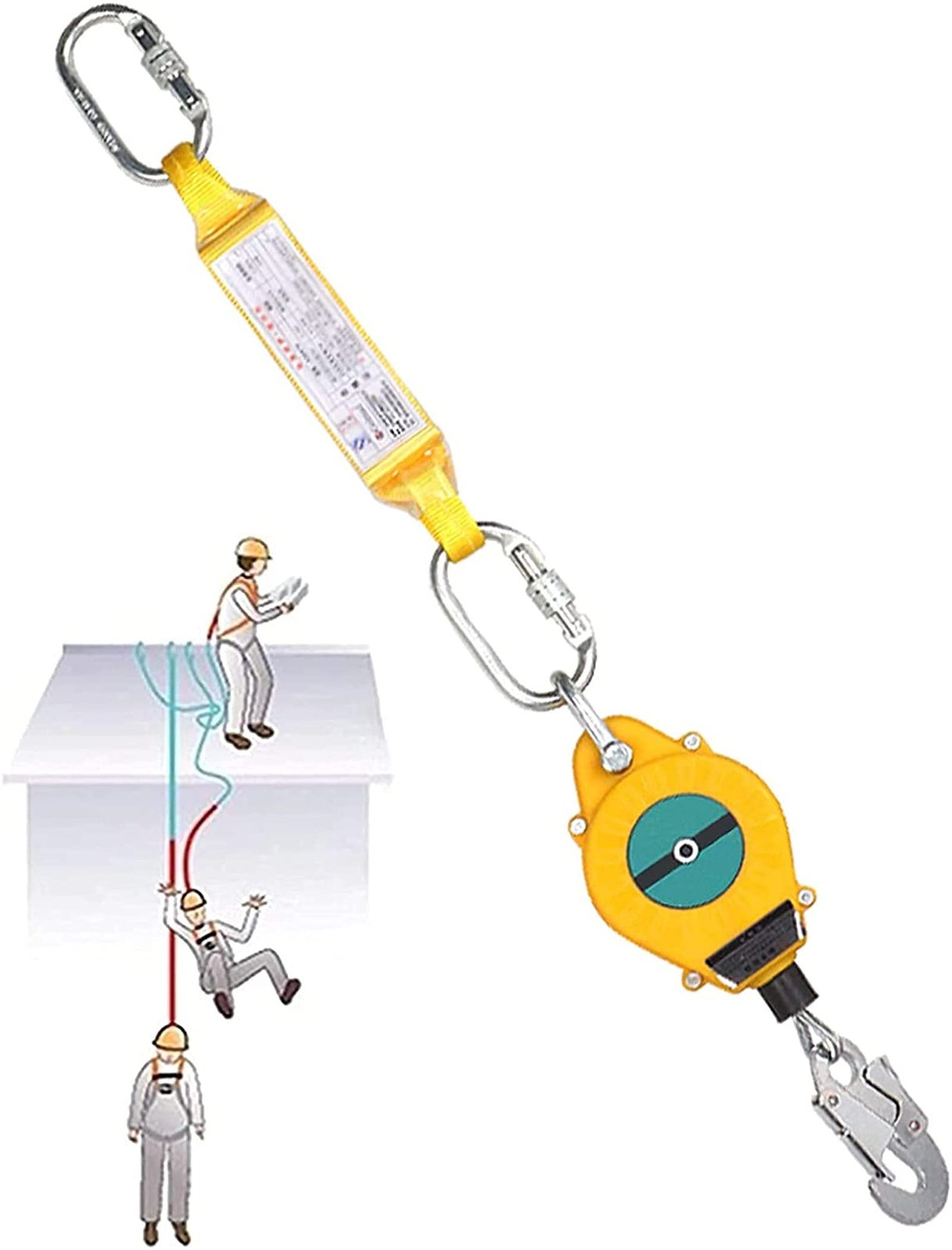 Self-Retracting Lifeline — 30ft Galvanized Cable