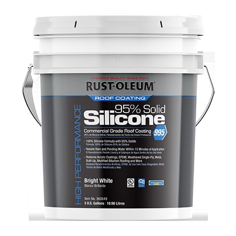 Silicone Roof Coating — 5 Gallon, High Solids