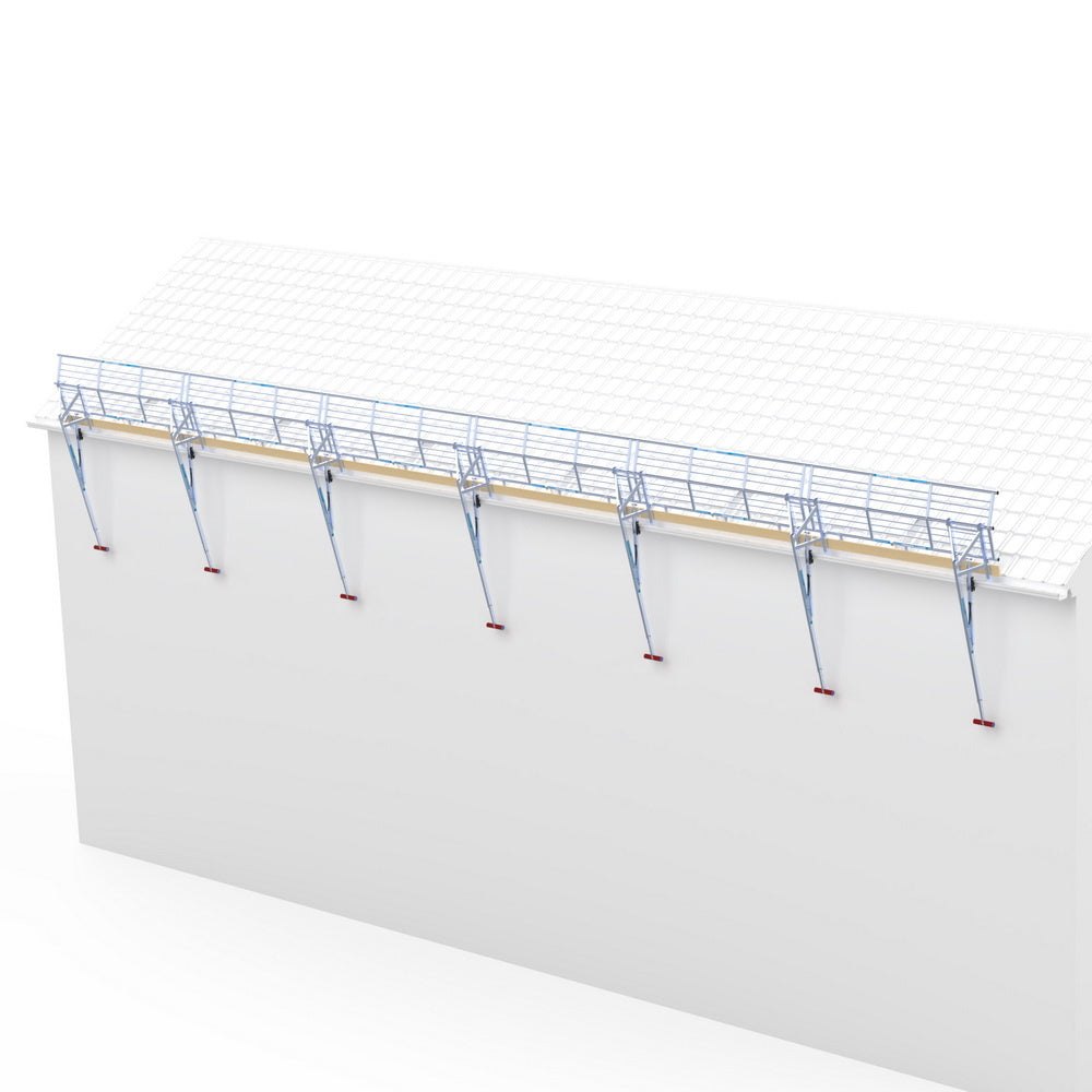 Temporary Guardrail Base Set — Roof Edge Protection, 4 Bases