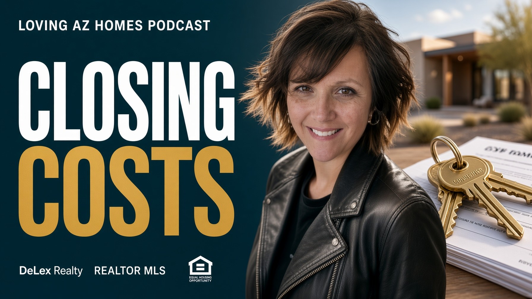 Arizona closing costs podcast artwork featuring Tina Marie Miller