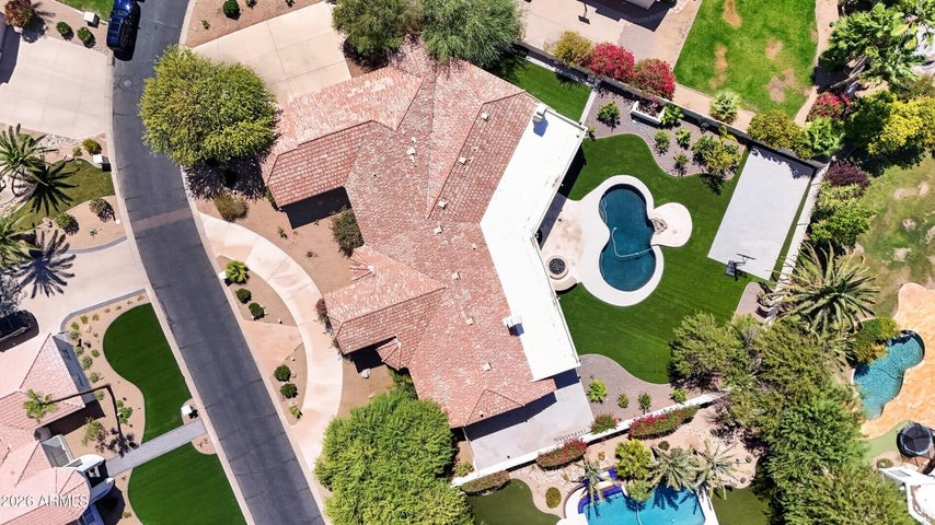 Pool and backyard at 12174 E Ironwood Dr