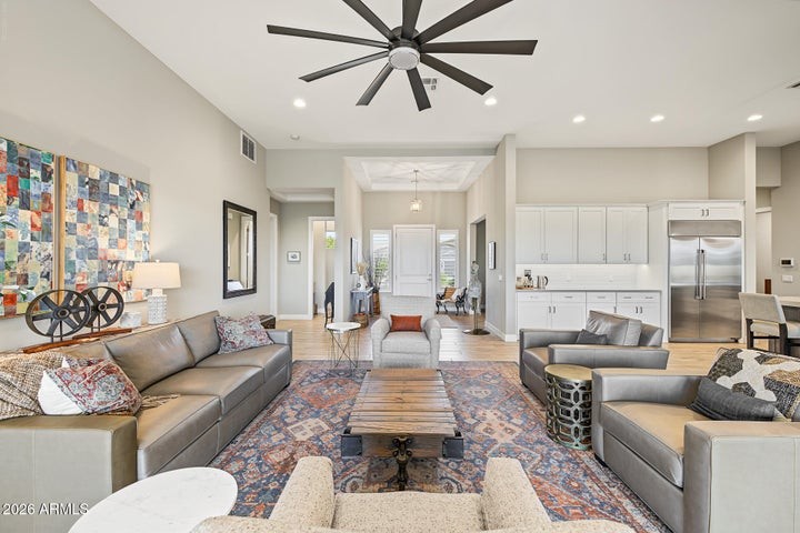 Living room and open kitchen at 618 E Tumbleweed Dr