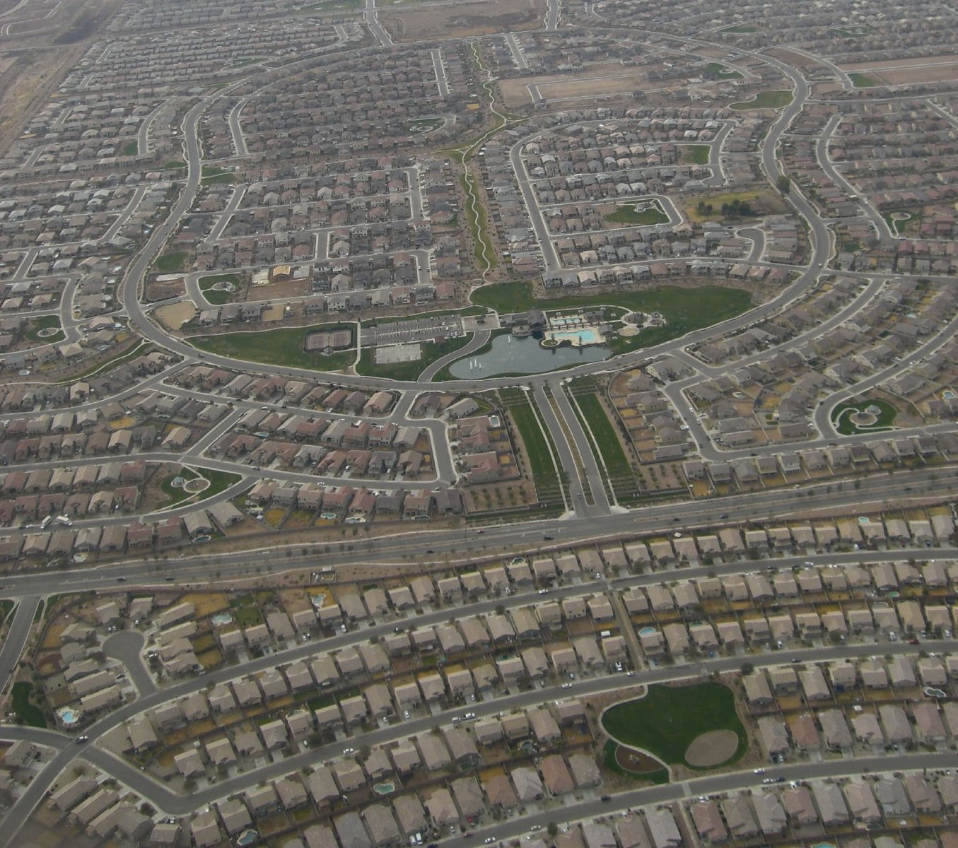 Aerial photograph of Maricopa, Arizona