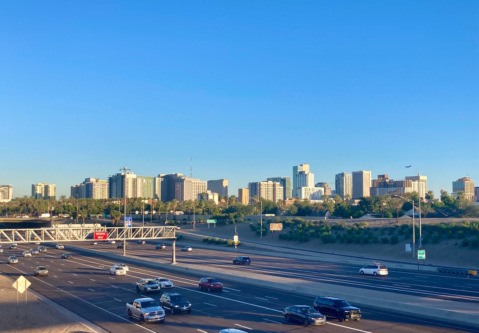 Downtown Phoenix skyline photographed in 2025