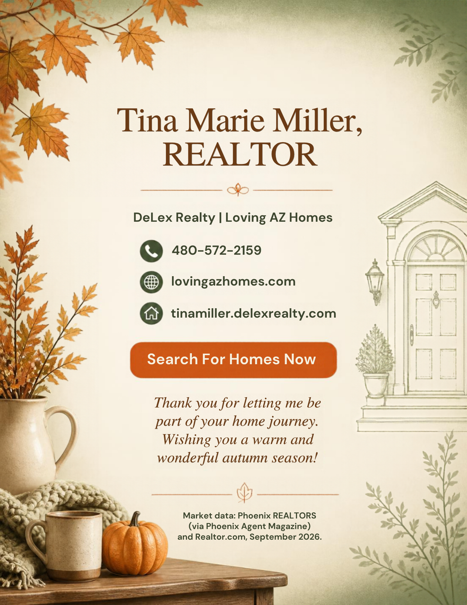Loving AZ Homes newsletter page 4: Connect with Tina