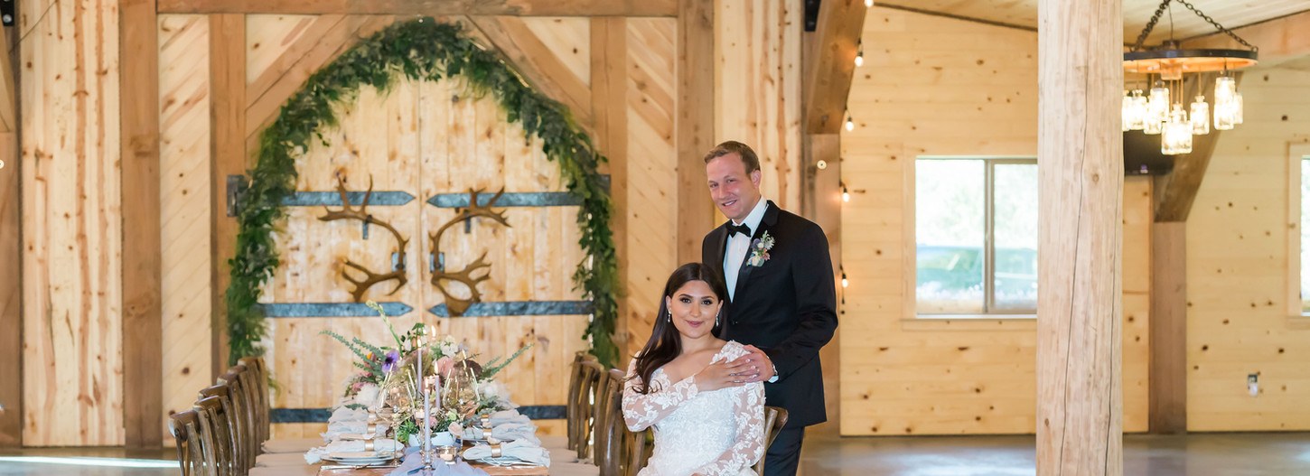 Wedding reception inside At The Barn MatSu