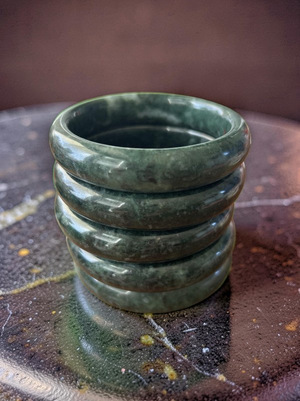 Nephrite Jade Nymph Bangle | Medicine King Stone