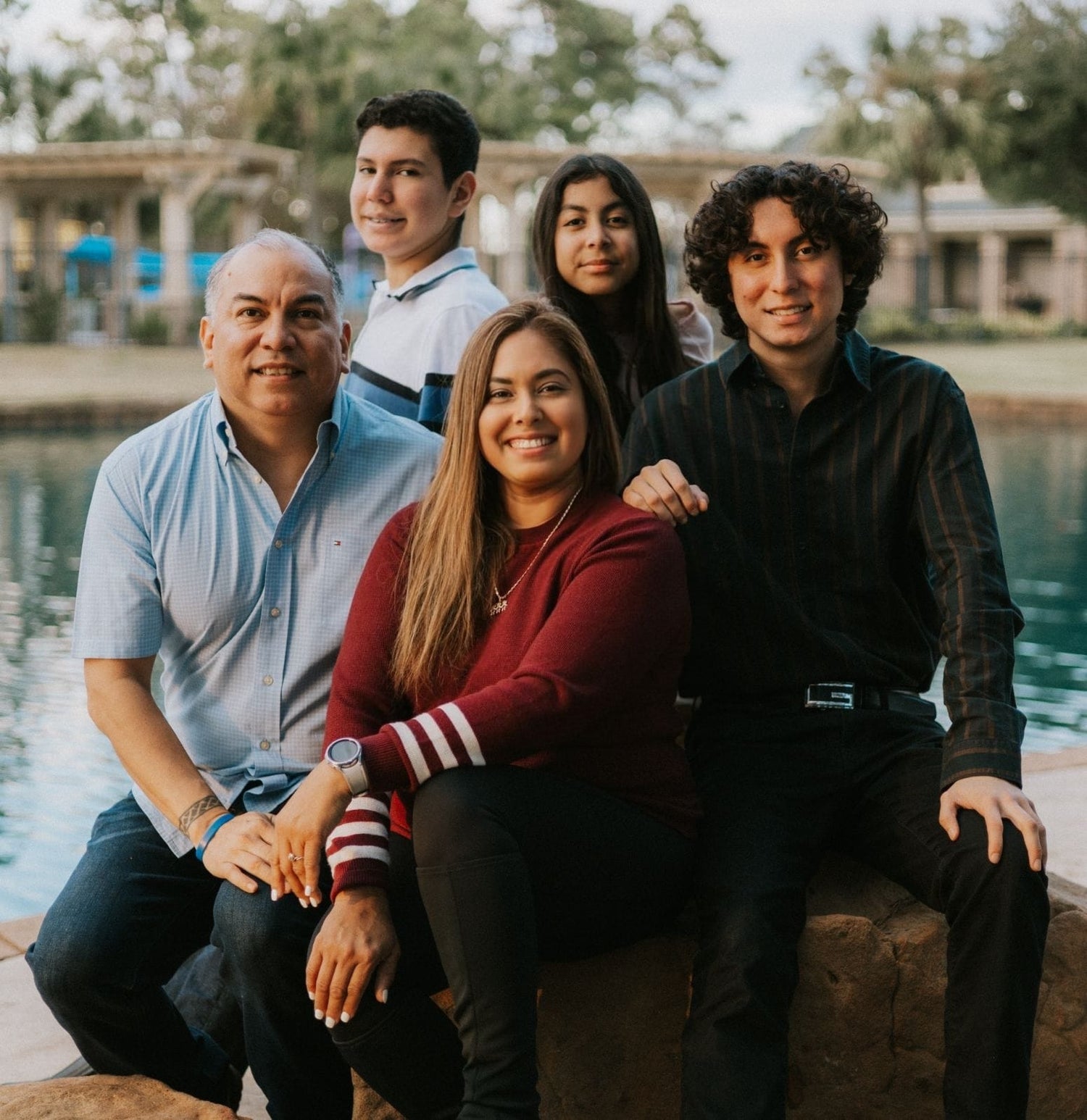 Karla Montalvan Rios with her family