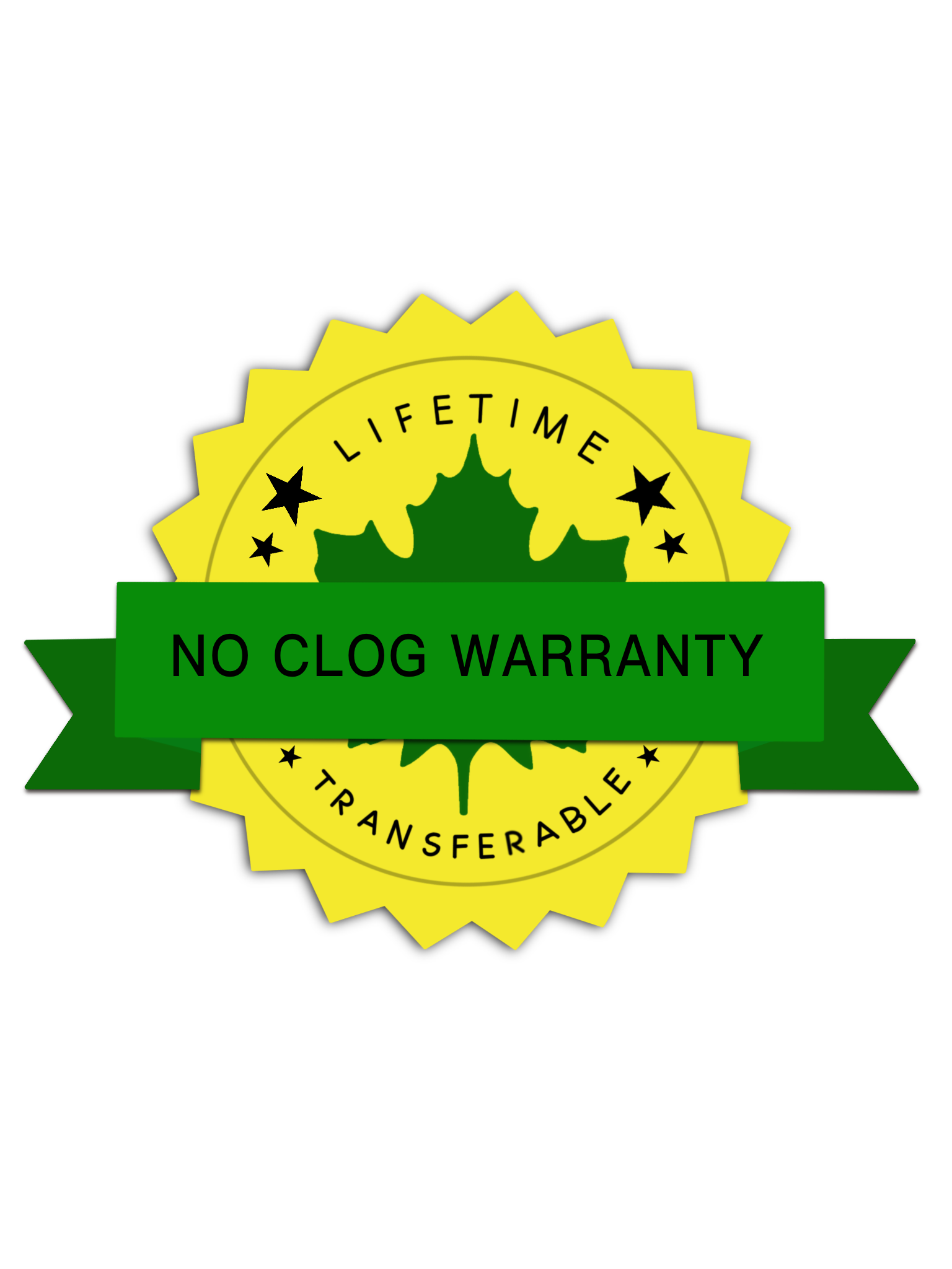 LeafSlugger lifetime transferable no clog warranty