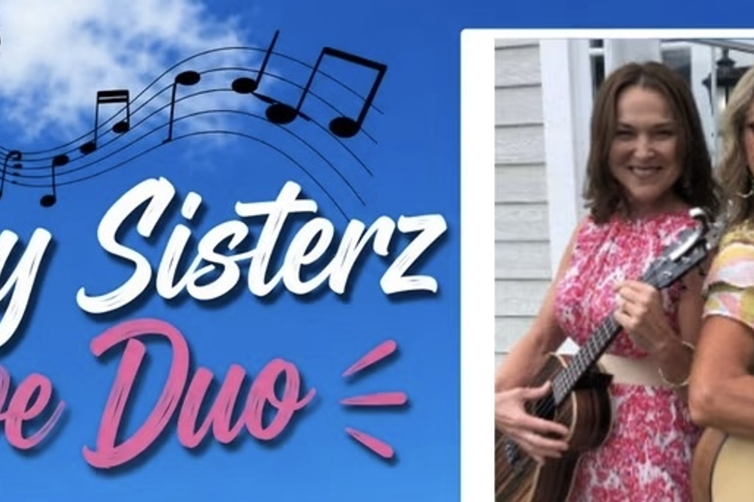 Gypzy Sisterz Music Duo holding guitars