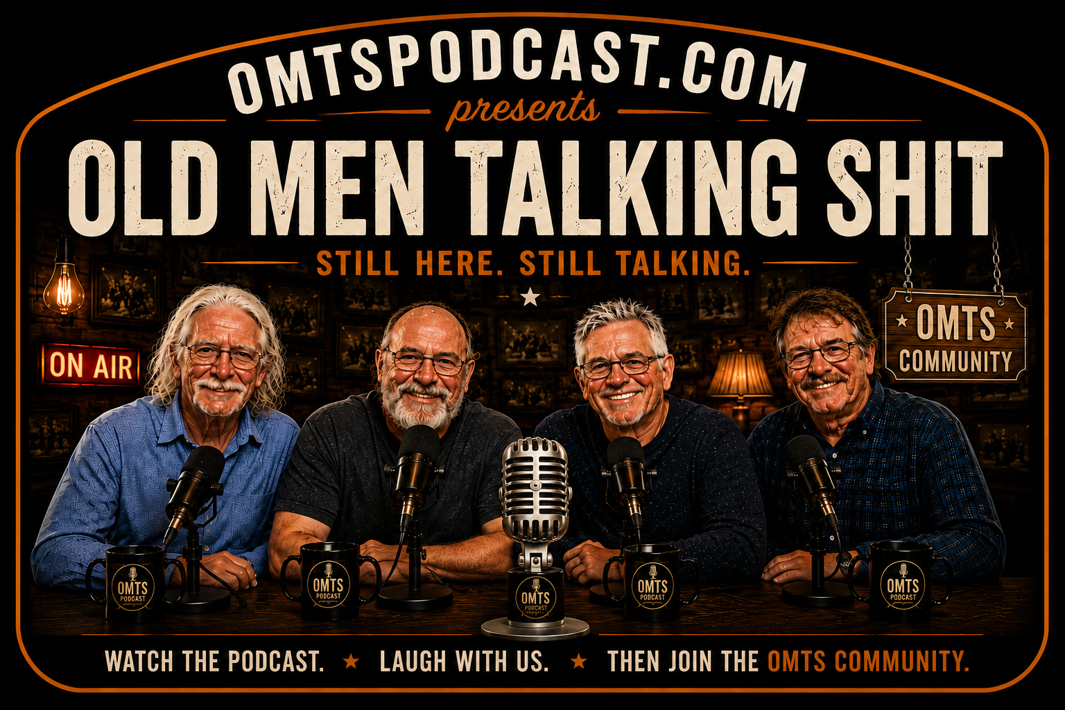 The OMTS hosts gathered for a podcast conversation