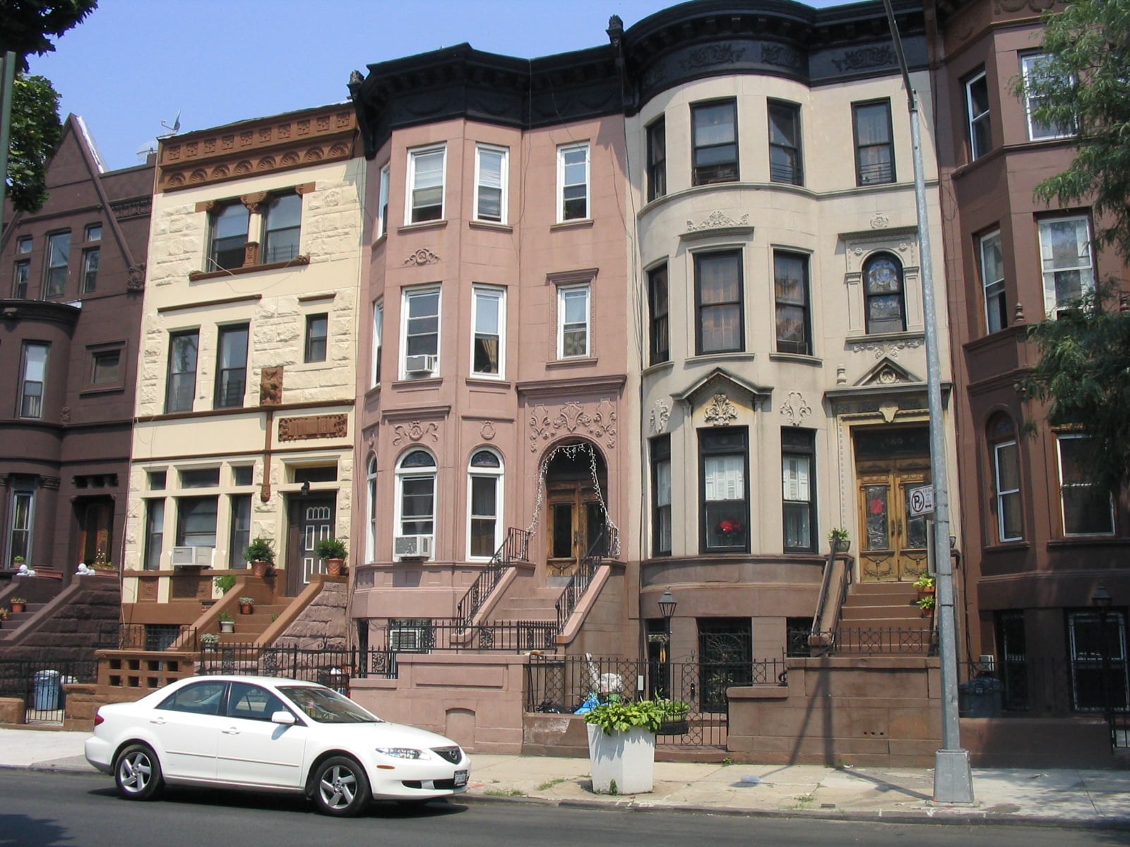 Brooklyn brownstone row houses