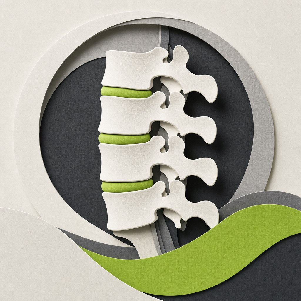 Illustrated lumbar disc support