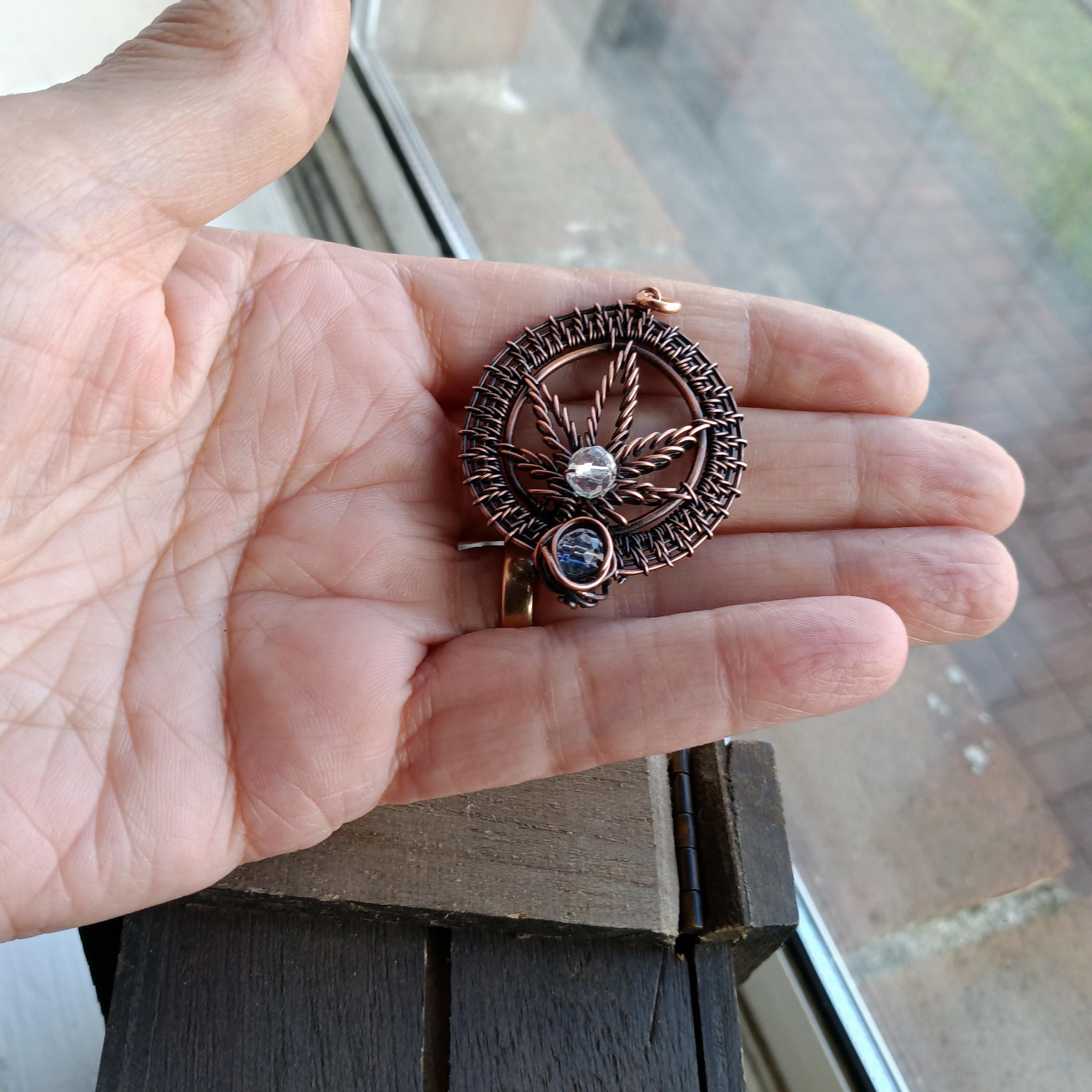 Marijuana Cannabis Hemp Leaf Pendant with Leather Cord #2, view 2