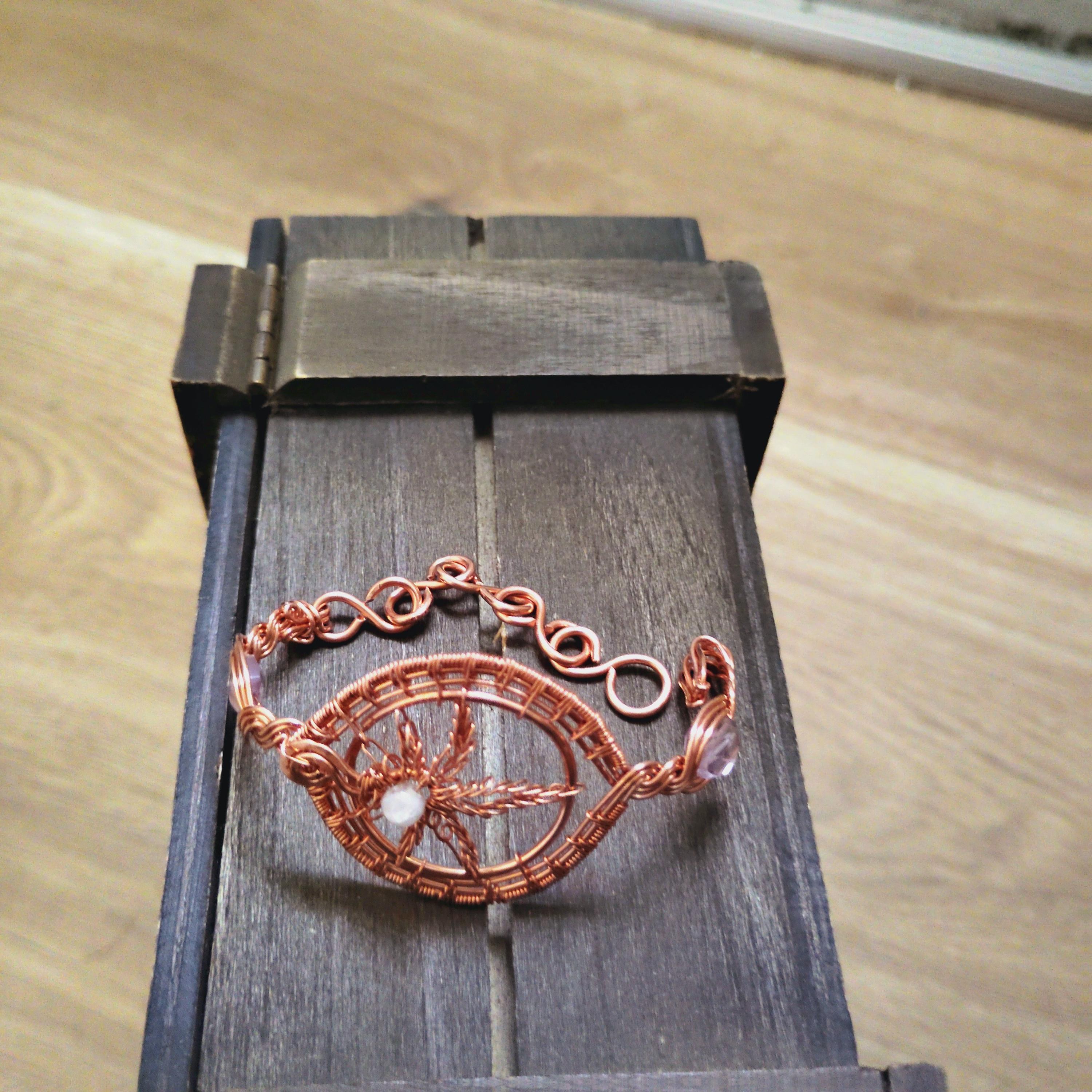 Marijuana Pot Leaf Cannabis Hemp Leaf of Life Bracelet