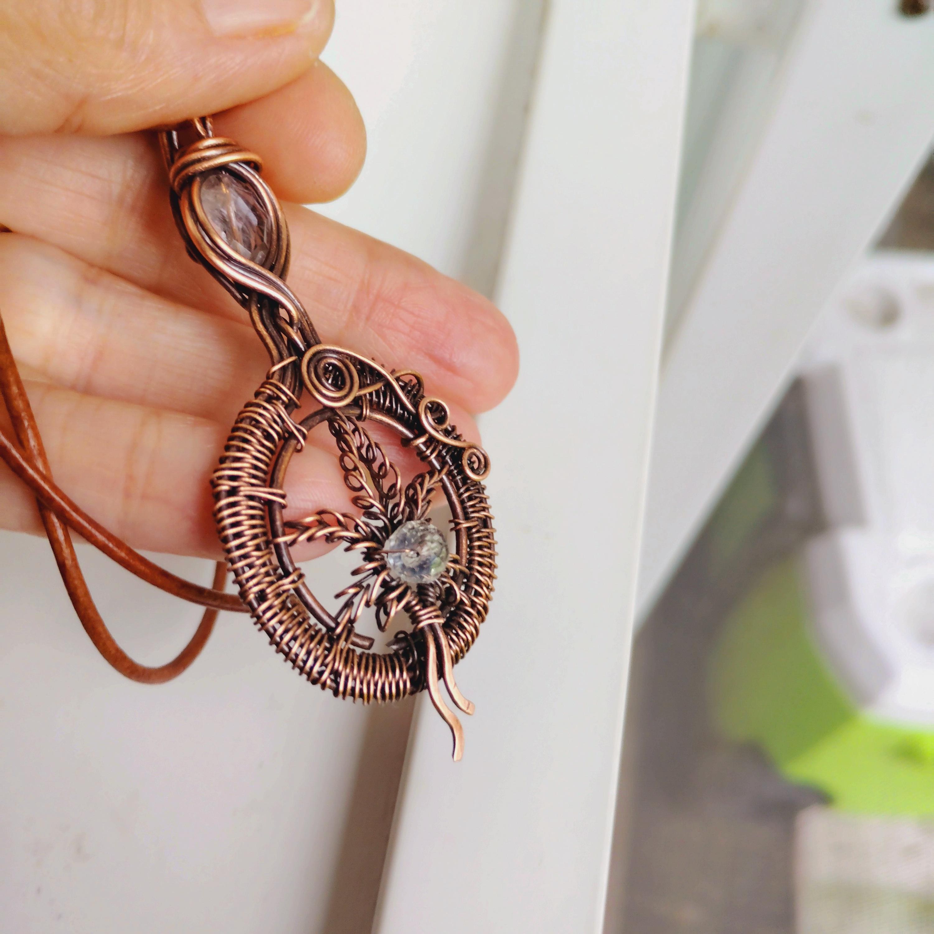 Marijuana Pot Leaf Cannabis Hemp Leaf Pendant with Leather Cord, view 2