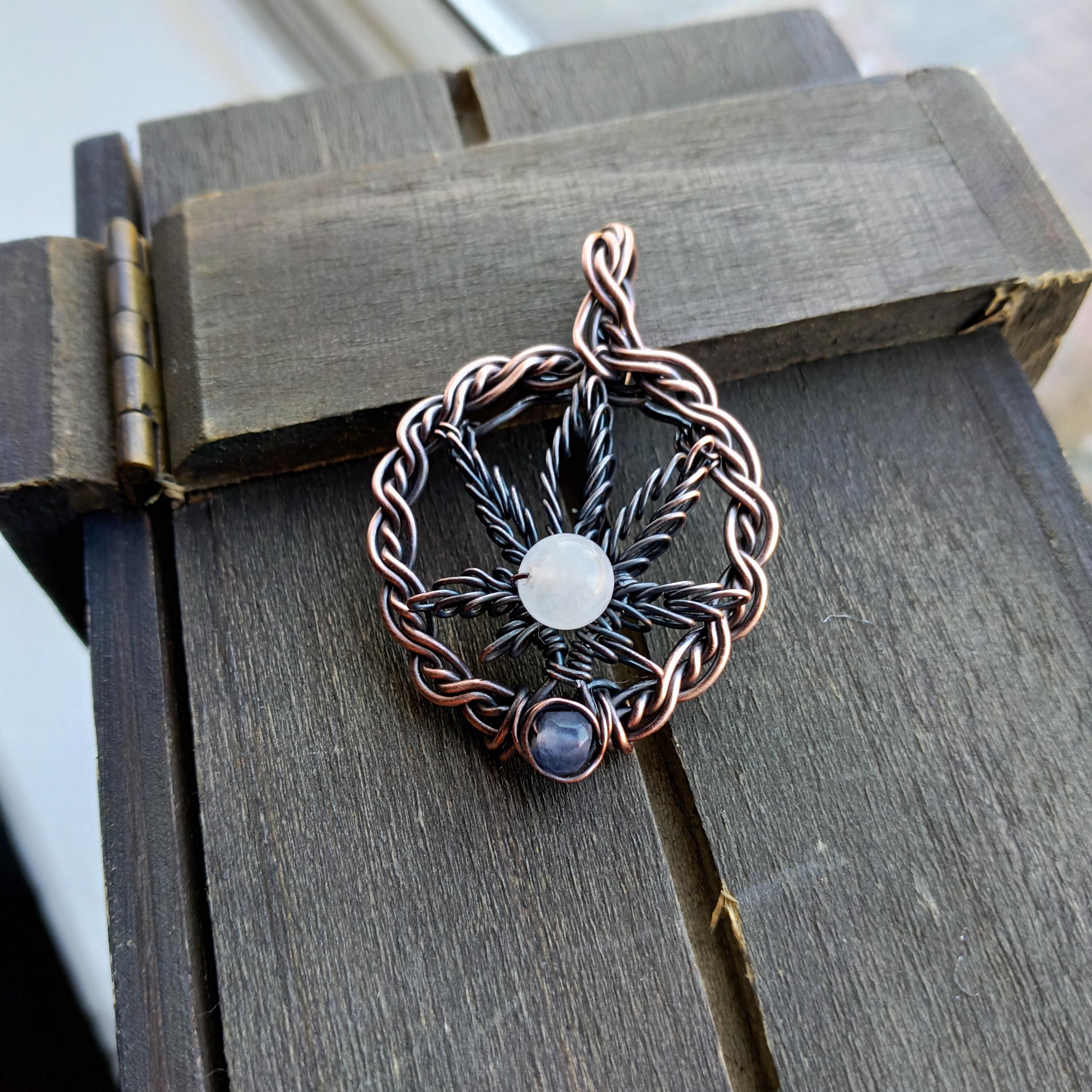 Pot Leaf Cannabis Hemp Leaf Pendant with Leather Cord