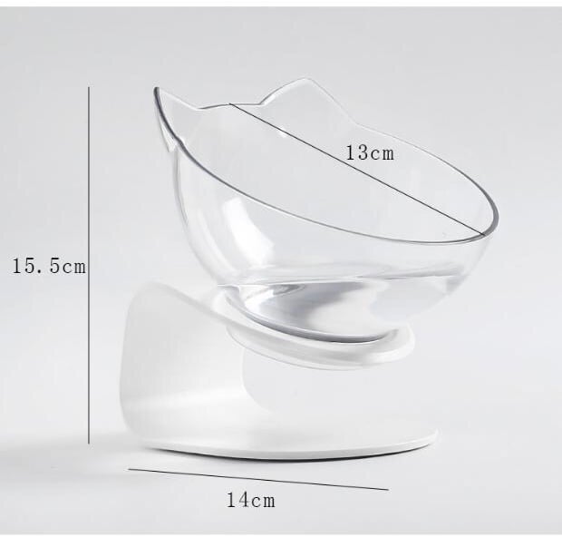 Cat Double Bowl Cat Food Bowl Protects Cervical Vertebra