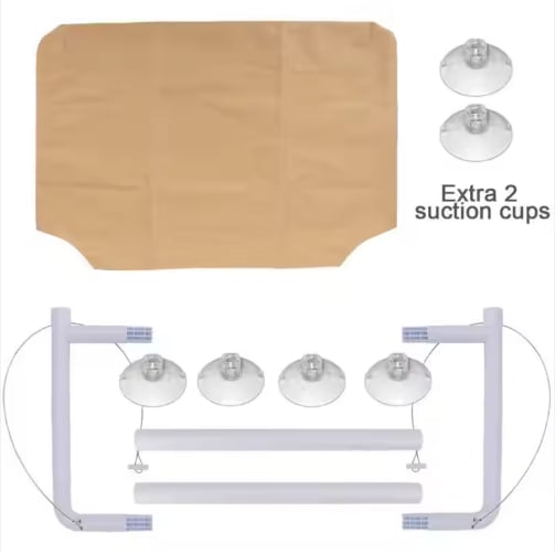US LOCAL STOCK Hiphoppet Best Selling Washable Window-Mounted Sucker Cat Hammock Cat Nest Seat Elaxing Spot To Lounge For Cats
