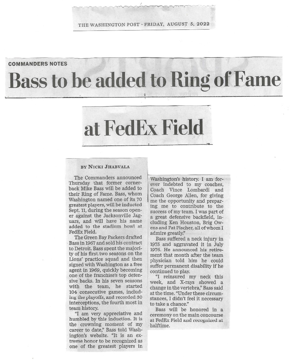 Mike Bass at the 2022 Washington Ring of Fame celebration, photo 23