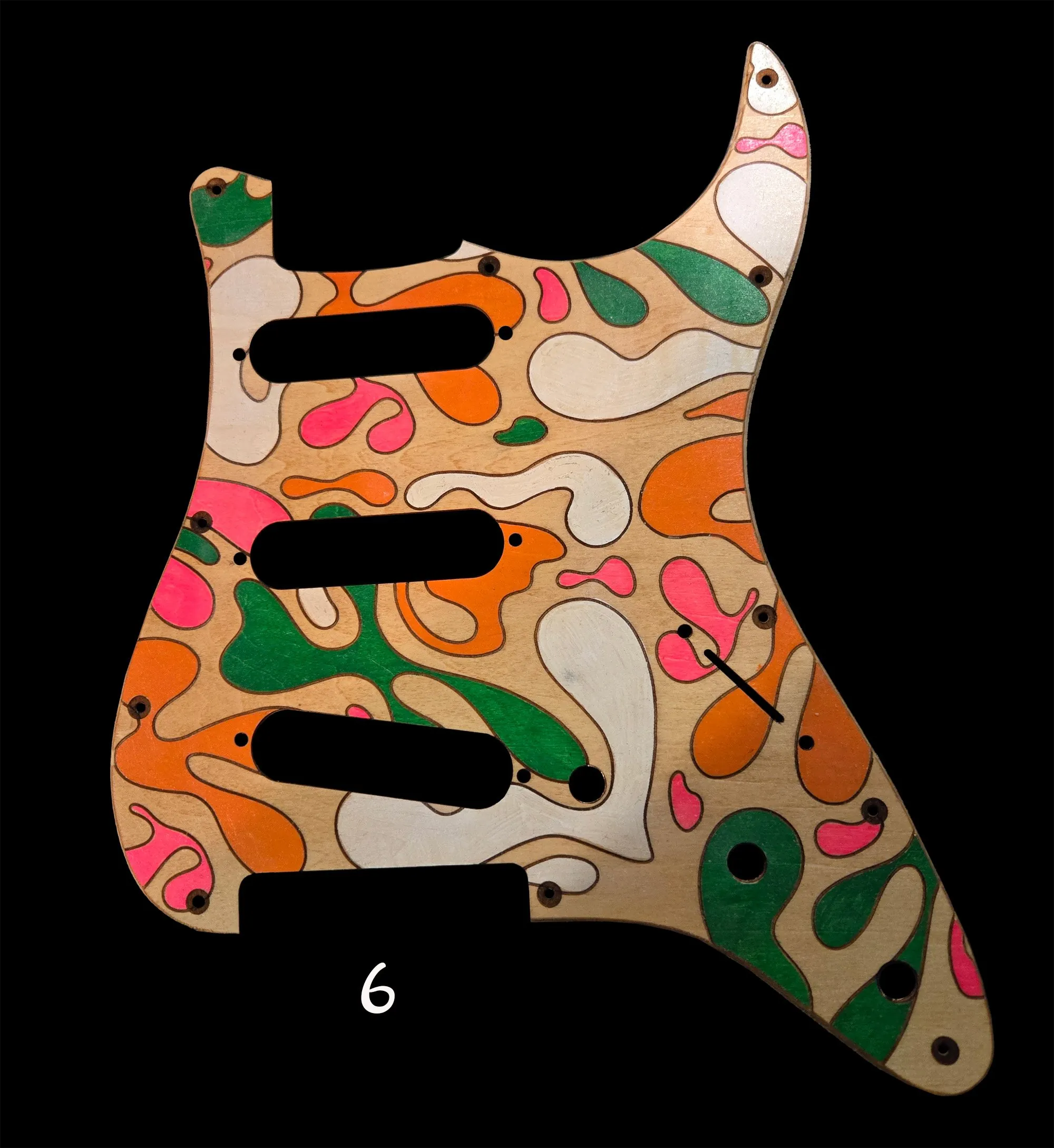 Personalized Guitar Pick Guard detail 6