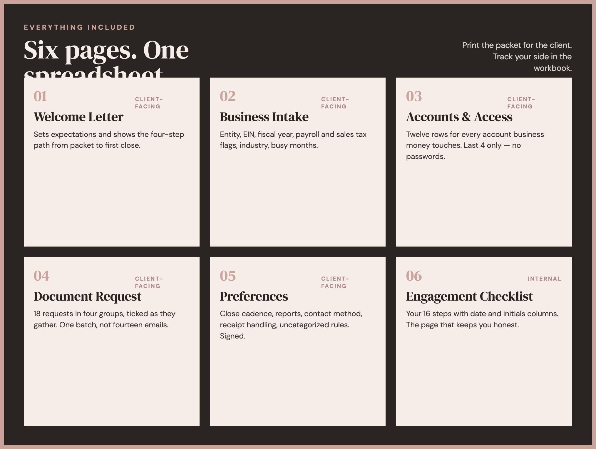 Bookkeeping Client Onboarding Packet screenshot 2