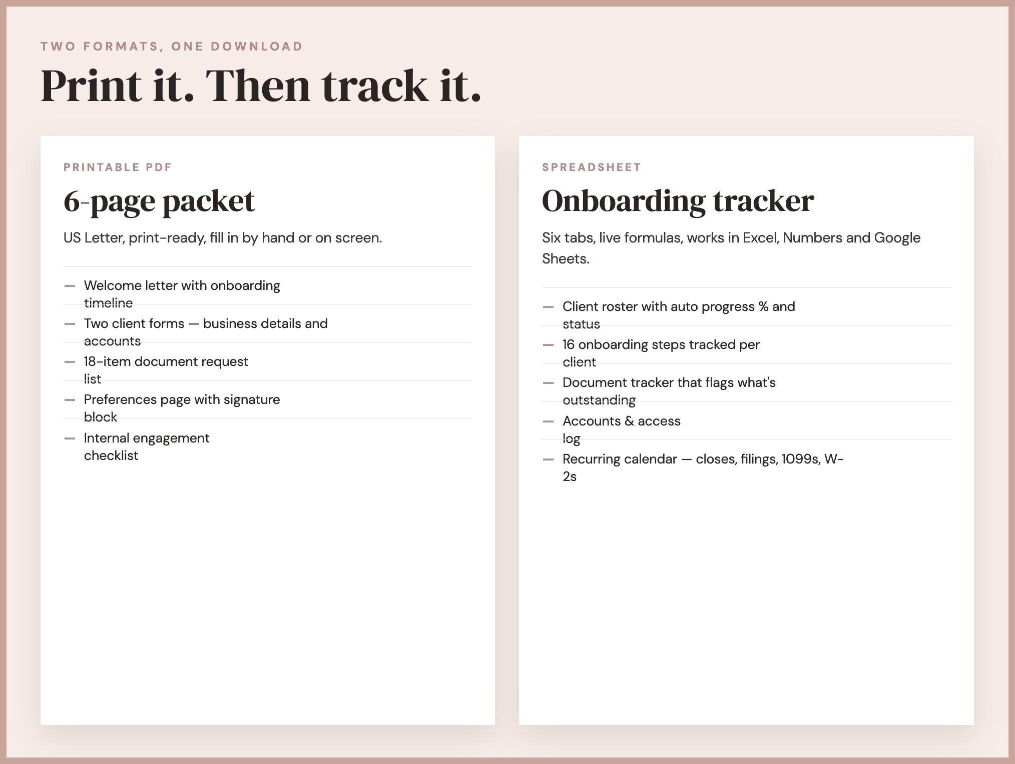 Bookkeeping Client Onboarding Packet screenshot 3