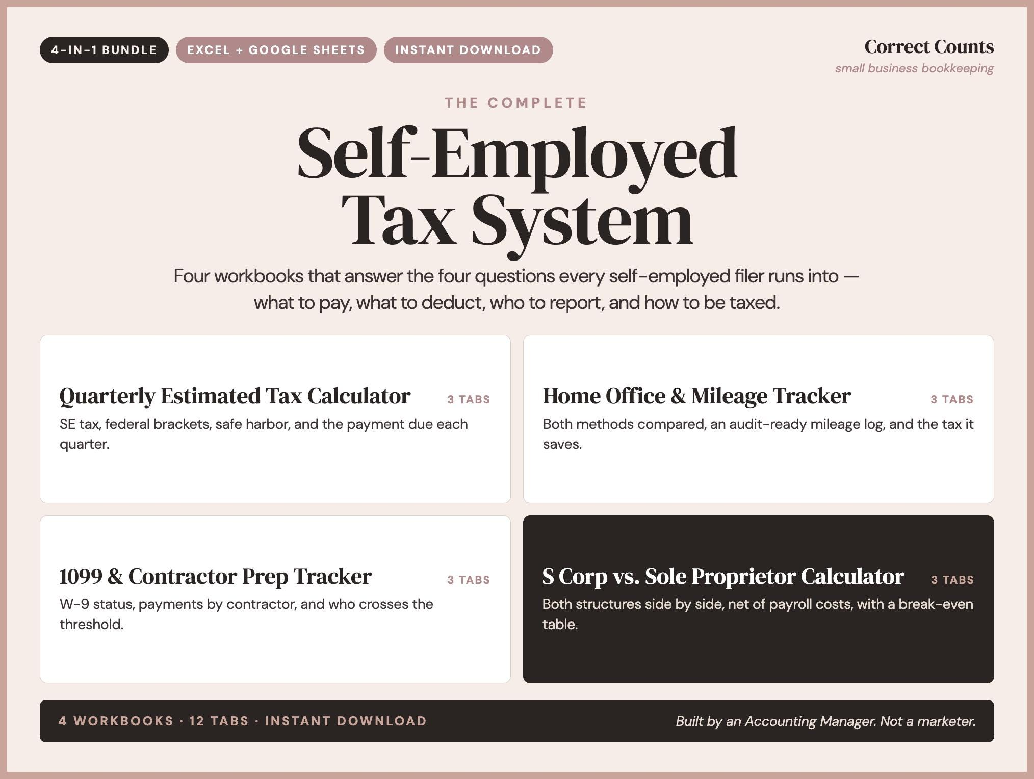 Self Employed Tax Bundle screenshot 1