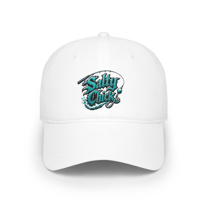 Salty Chick low profile embroidered fishing cap