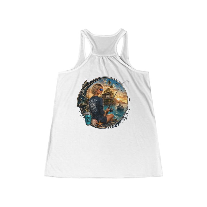 Salty Chick Cast and Conquer racerback fishing tank