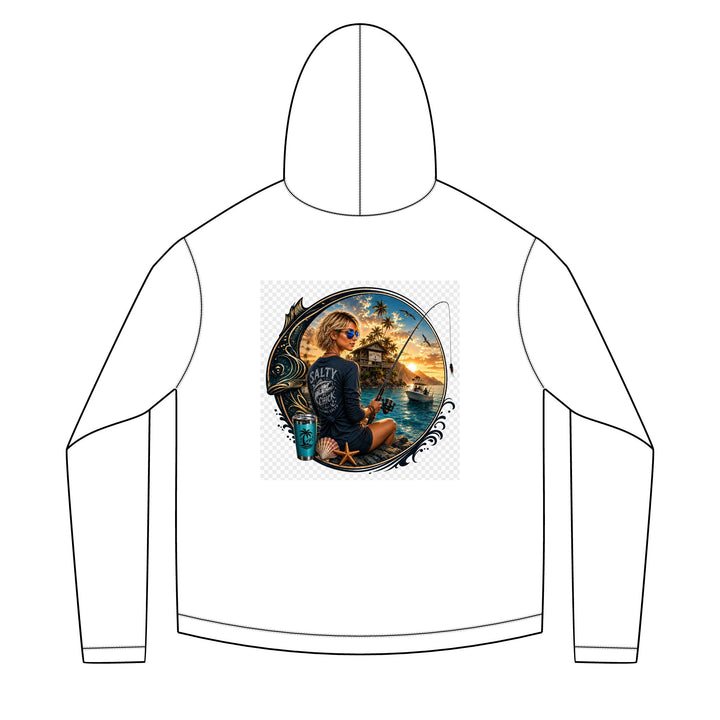 Salty Chick long-sleeve solar fishing hoodie