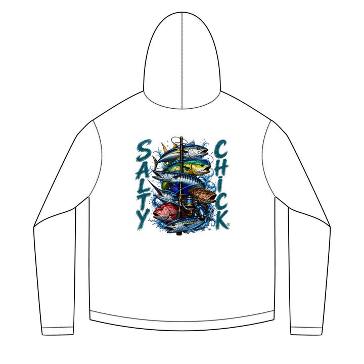 Salty Chick Salt and Cast long-sleeve solar fishing hoodie