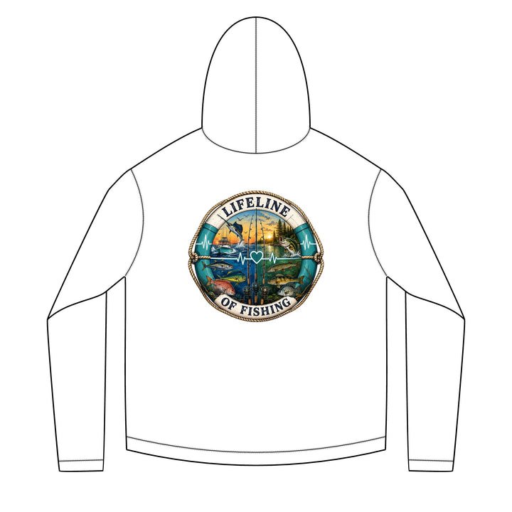 Salty Chick Lifeline solar fishing hoodie
