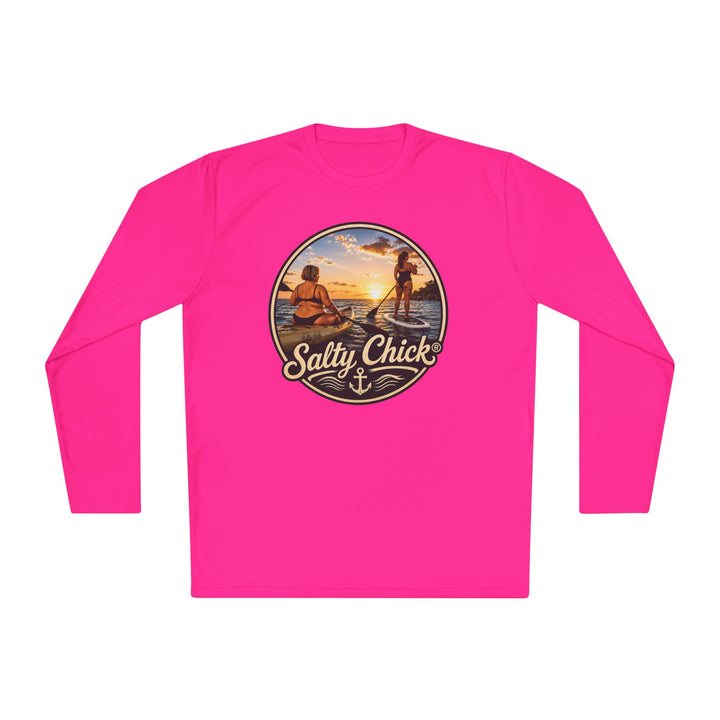Salty Chick Paddle and Glide long-sleeve performance tee