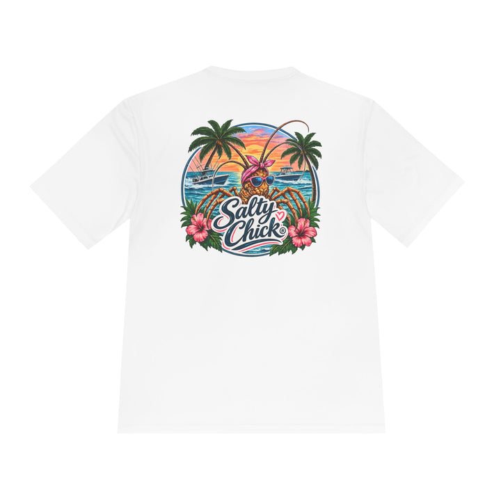 Salty Chick Lobster Haul moisture-wicking fishing tee