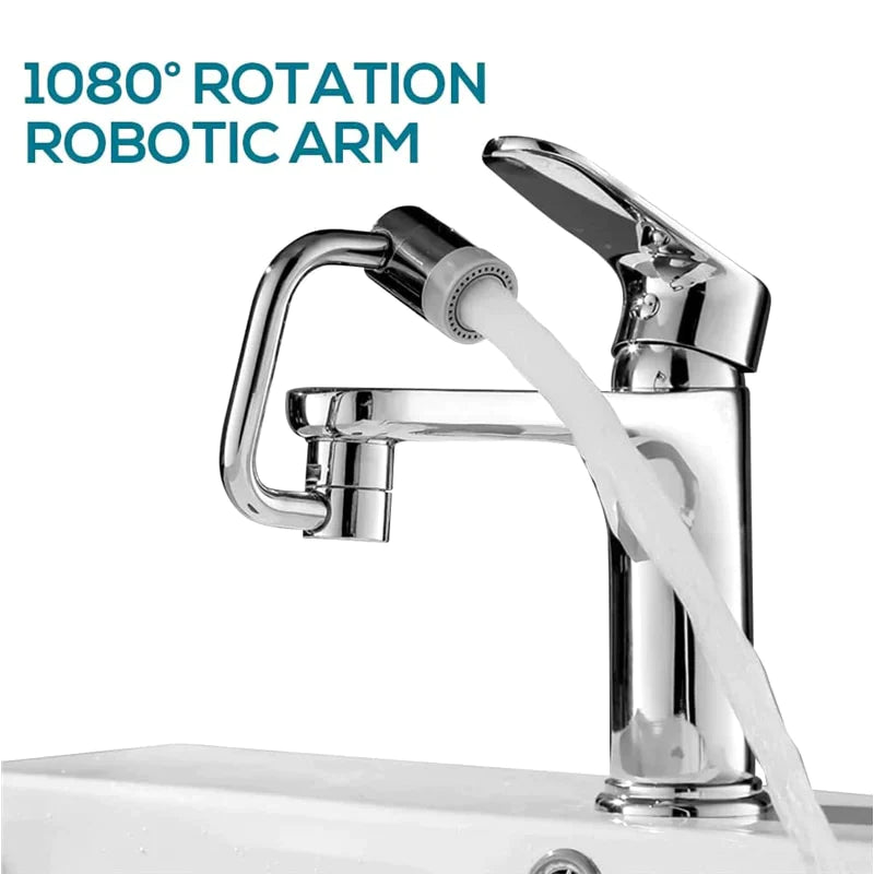 Rotatable faucet extender