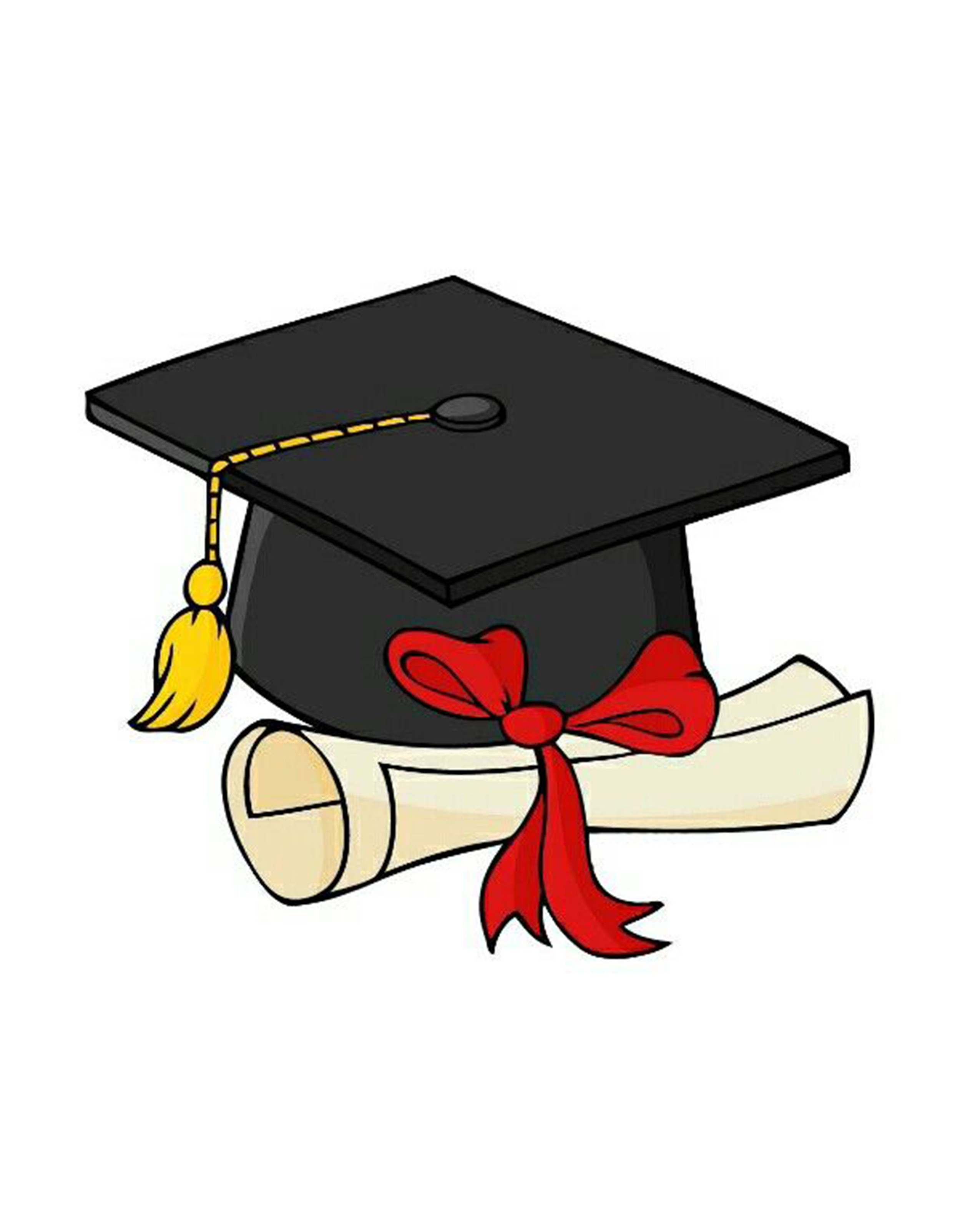 Cap and diploma edible graduation cake topper