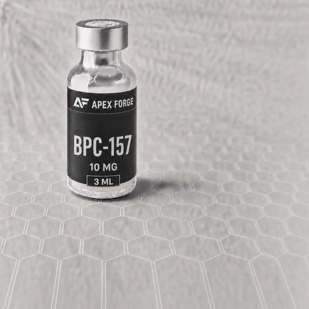 Apex Forge BPC-157 10MG research product bottle