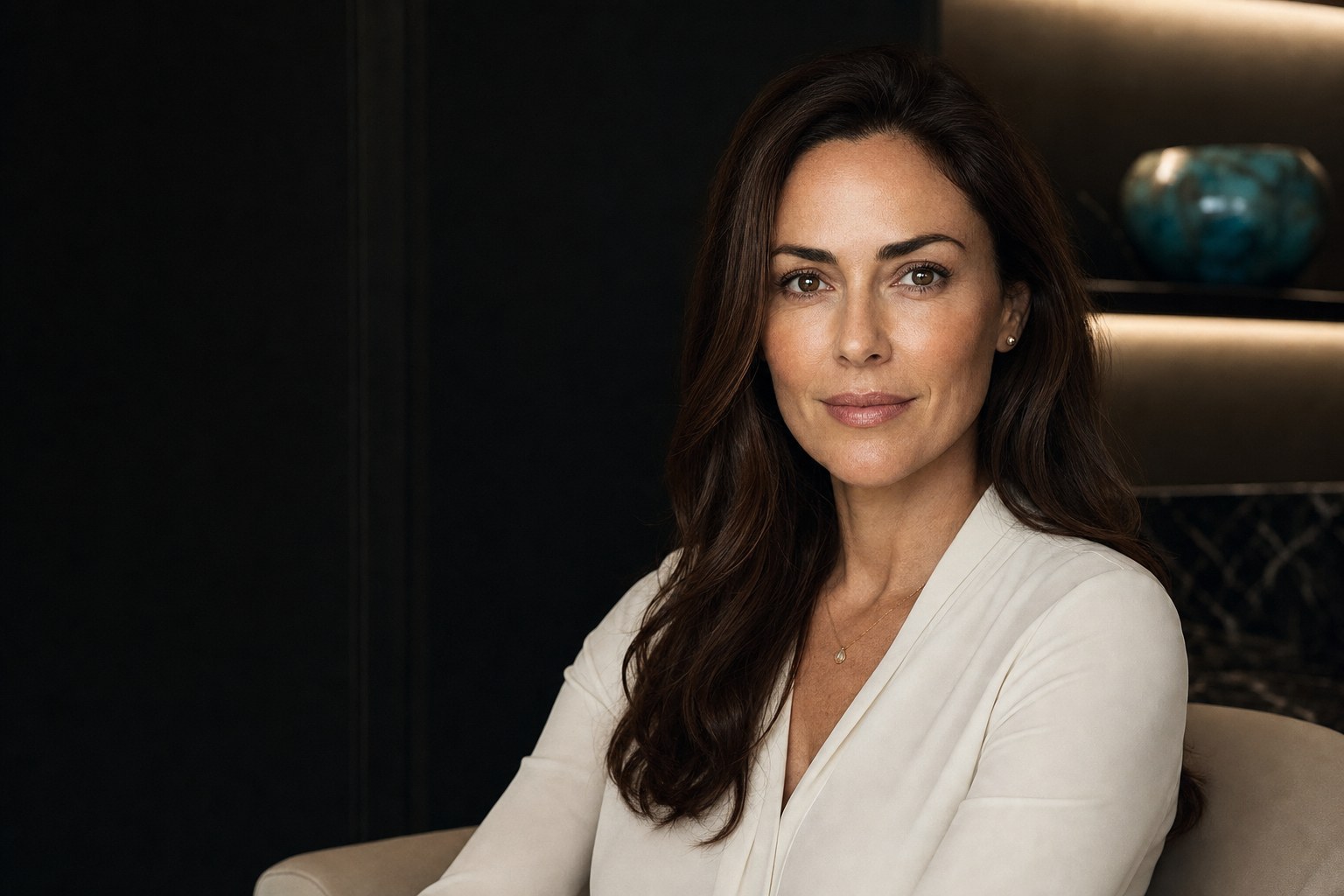 Portrait of an adult woman in a private clinic setting