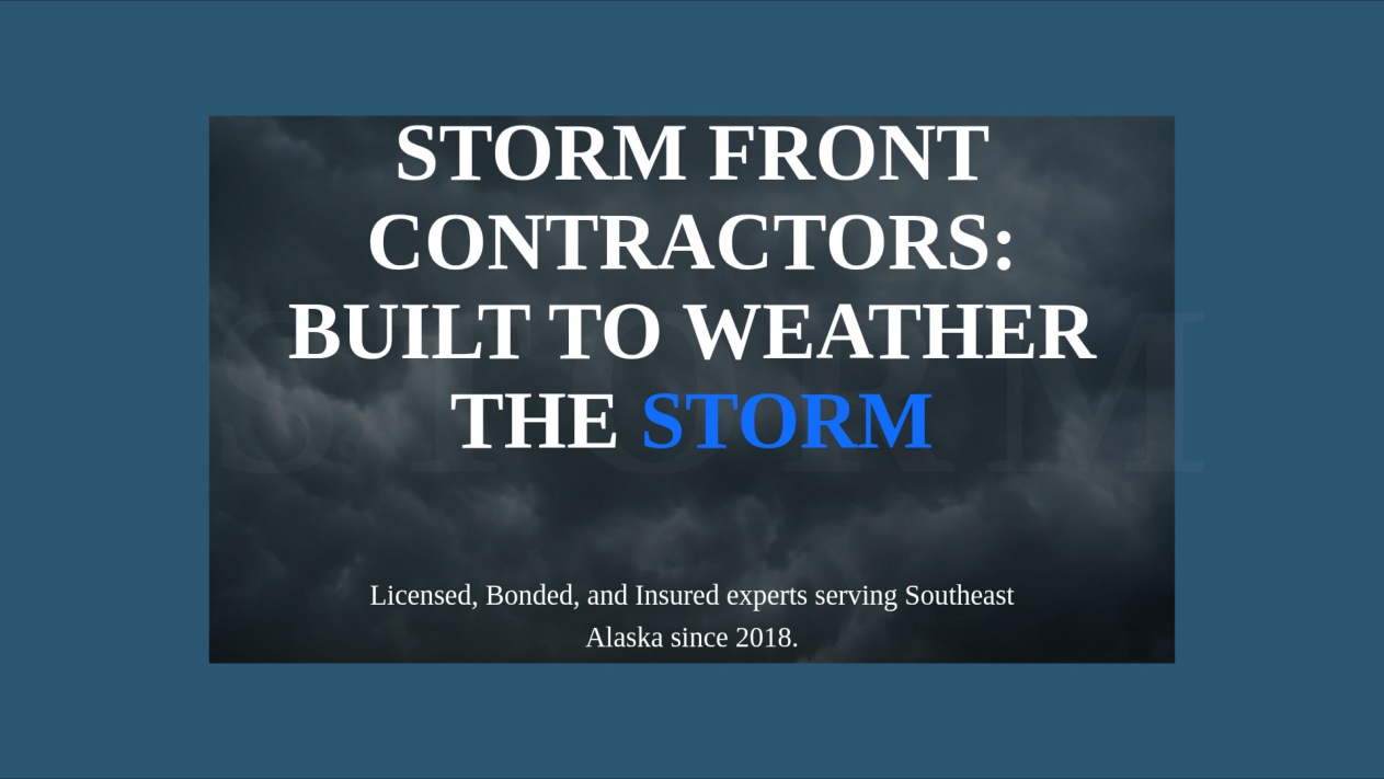 Storm Front Contractors: Built to Weather the Storm presentation cover