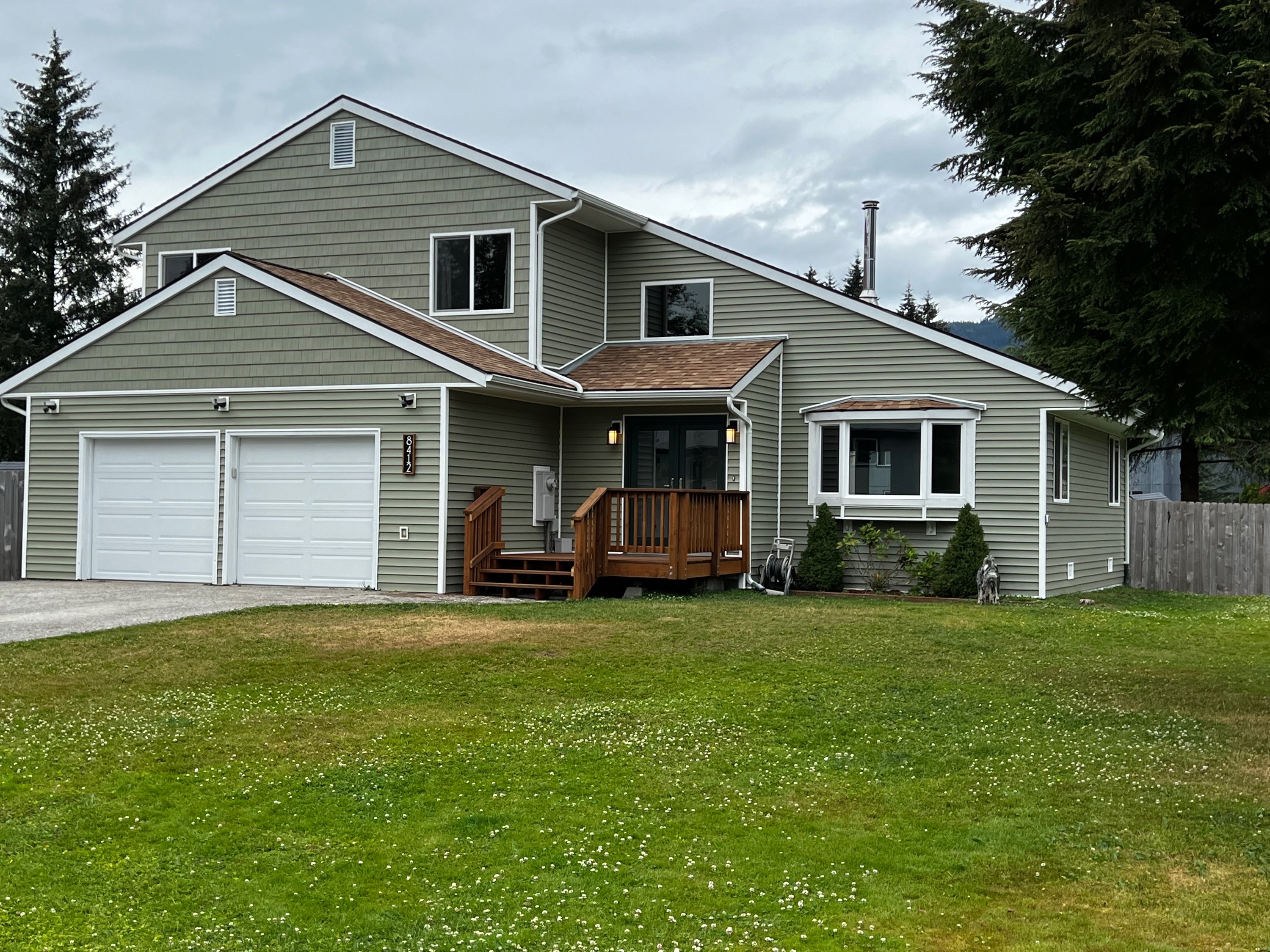 Roofing work on a Juneau-area home