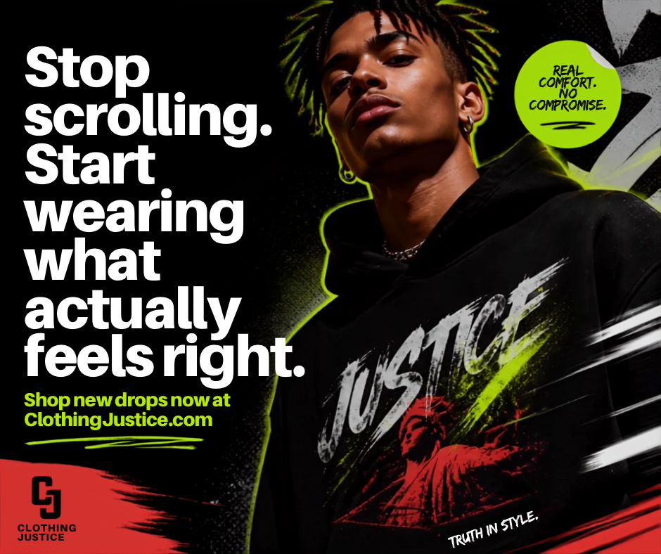 Clothing Justice streetwear with a civic message