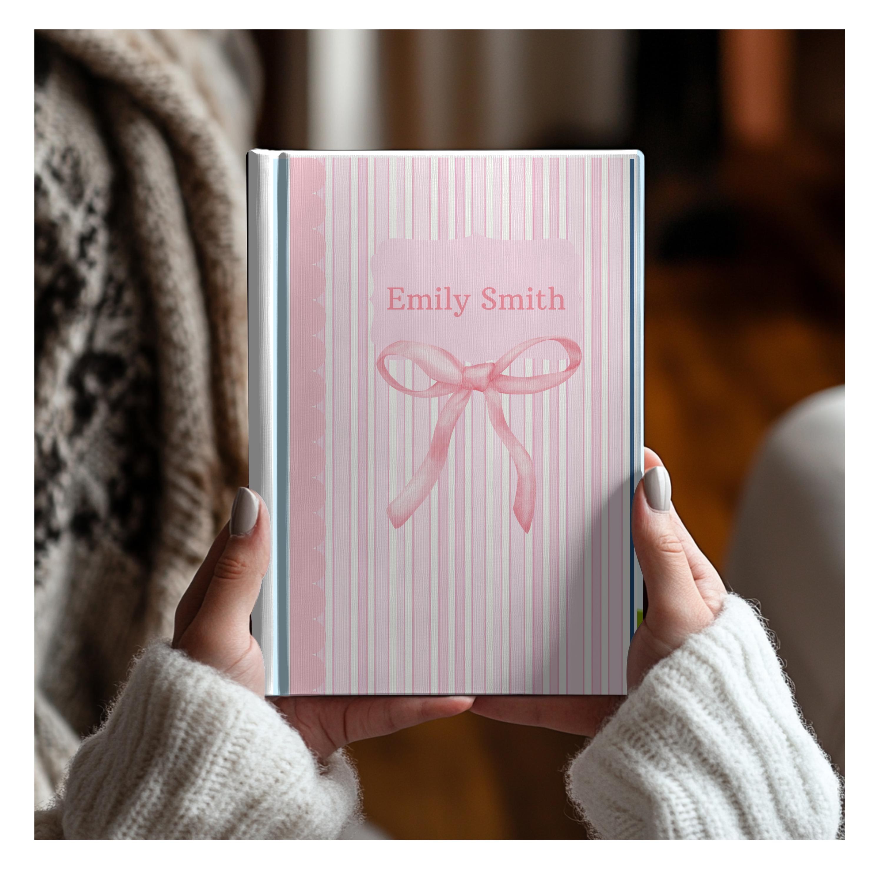 Personalized Journal Gift for Her, Notebook for Students, Student Gift Ideas, Minimalist Wedding Guest Book, Monogrammed Journal