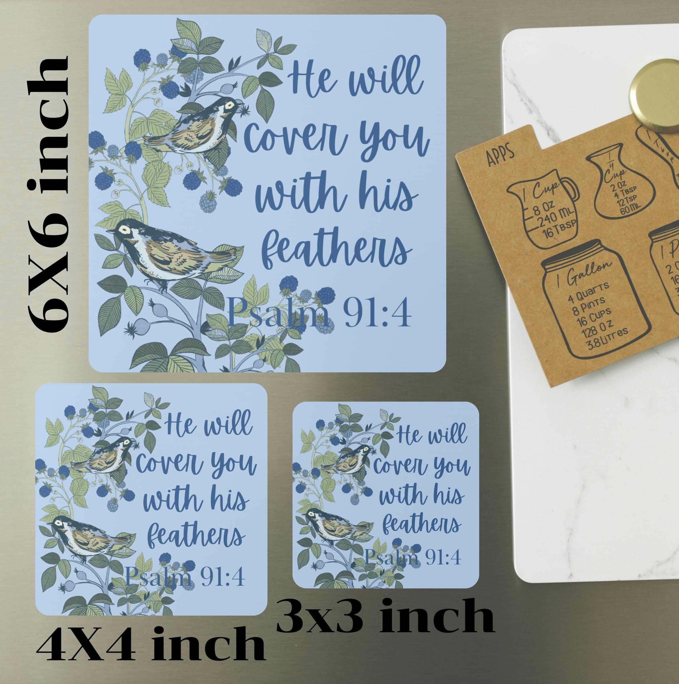 Christian Sayings, Bible Verse Magnet, Christian Housewarming, Gifts for Bird Enthusiasts, Congratulations New Home Gift, Garden Bird Gifts