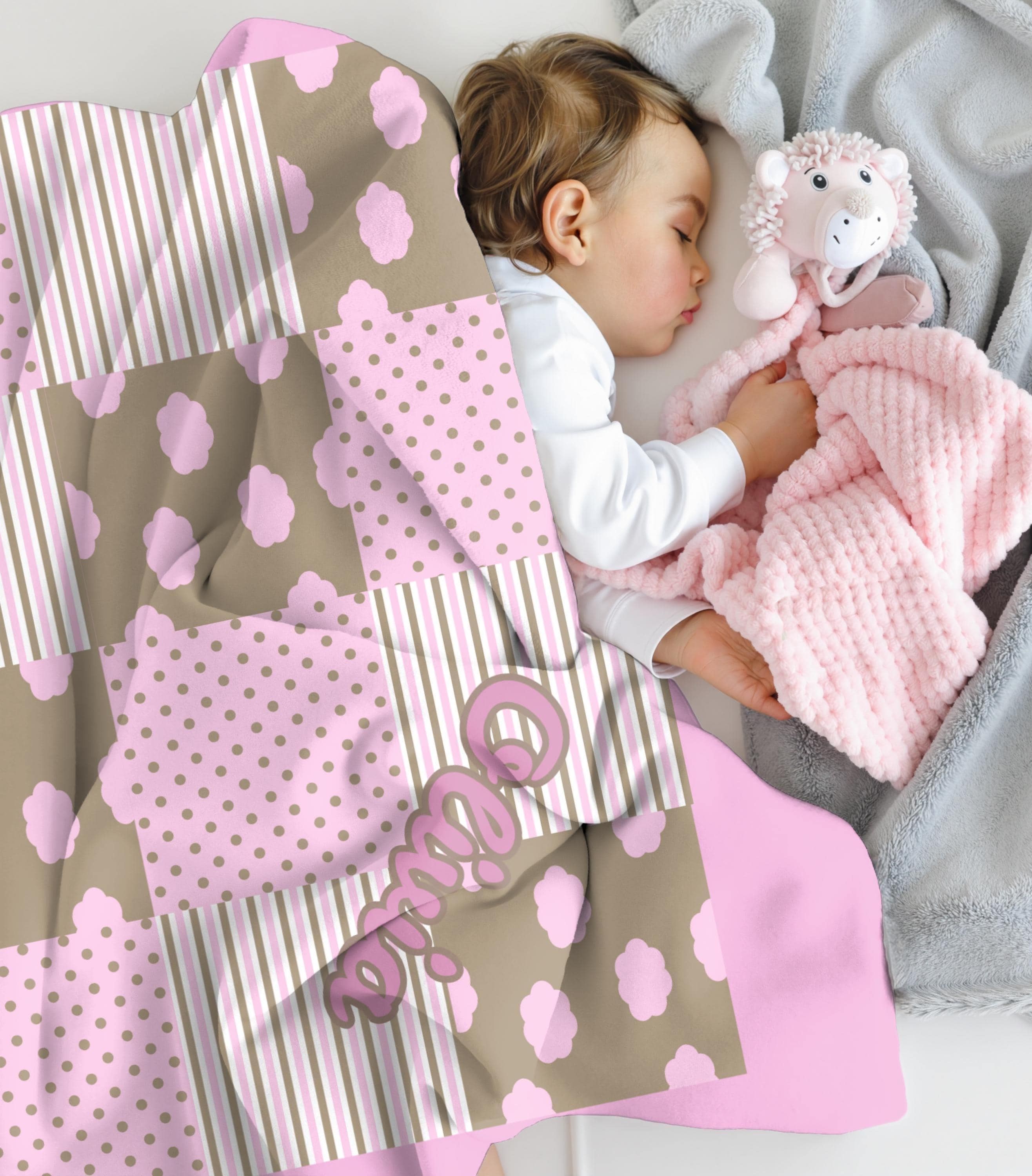 Crib Blanket Girl, Custom Baby Girl Gift Blanket, Baby Girl Shower Gift, Soft Baby Blanket, Swaddle Blanket Personalized, Newborn Gift Ideas
