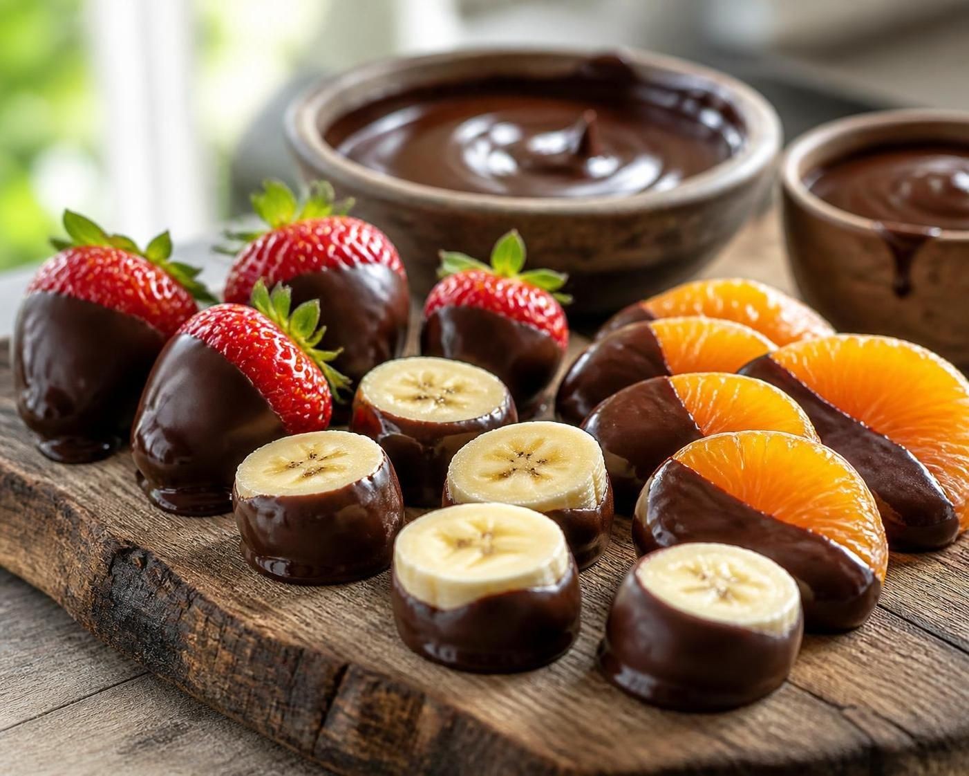 Fudge-Dipped Fruit